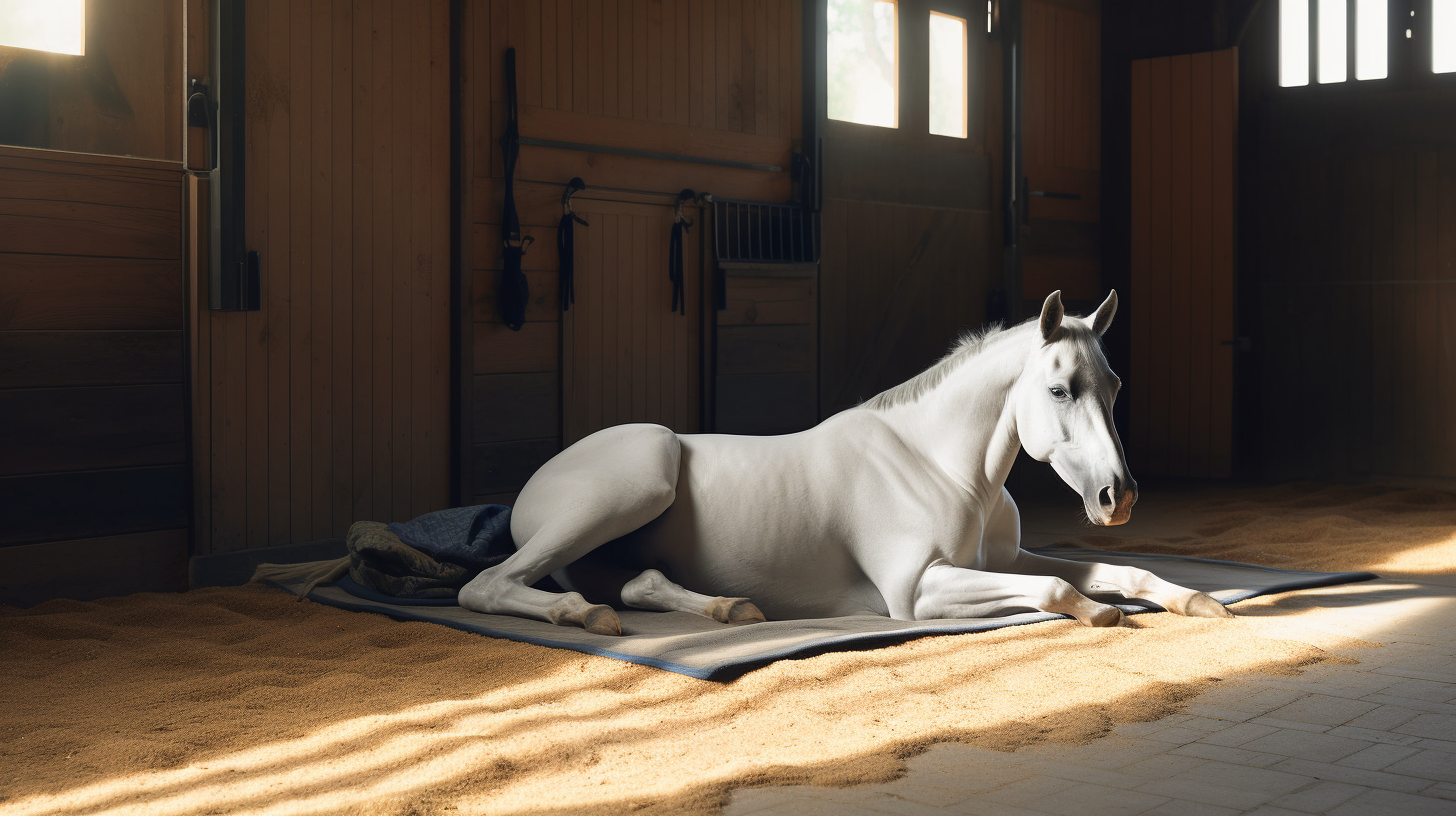 Quels sont les avantages de la litière Sabbia Bianca pour le confort et la santé des chevaux en écurie