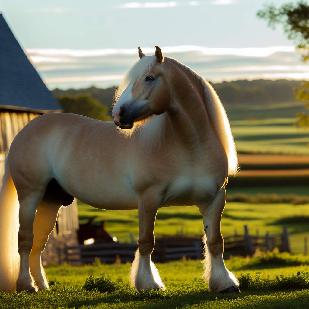 cheval-de-trait-american-cream-draft